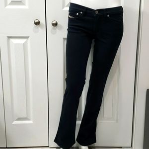 Diesel Y2K low rise 5 pocket black pants